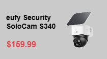 eufy Security SoloCam S340, Solar Security Camera, Wireless Outdoor Camera, 360° Surveillance, No Blind Spots, 2.4 GHz Wi-Fi, No Monthly Fee, HomeBase