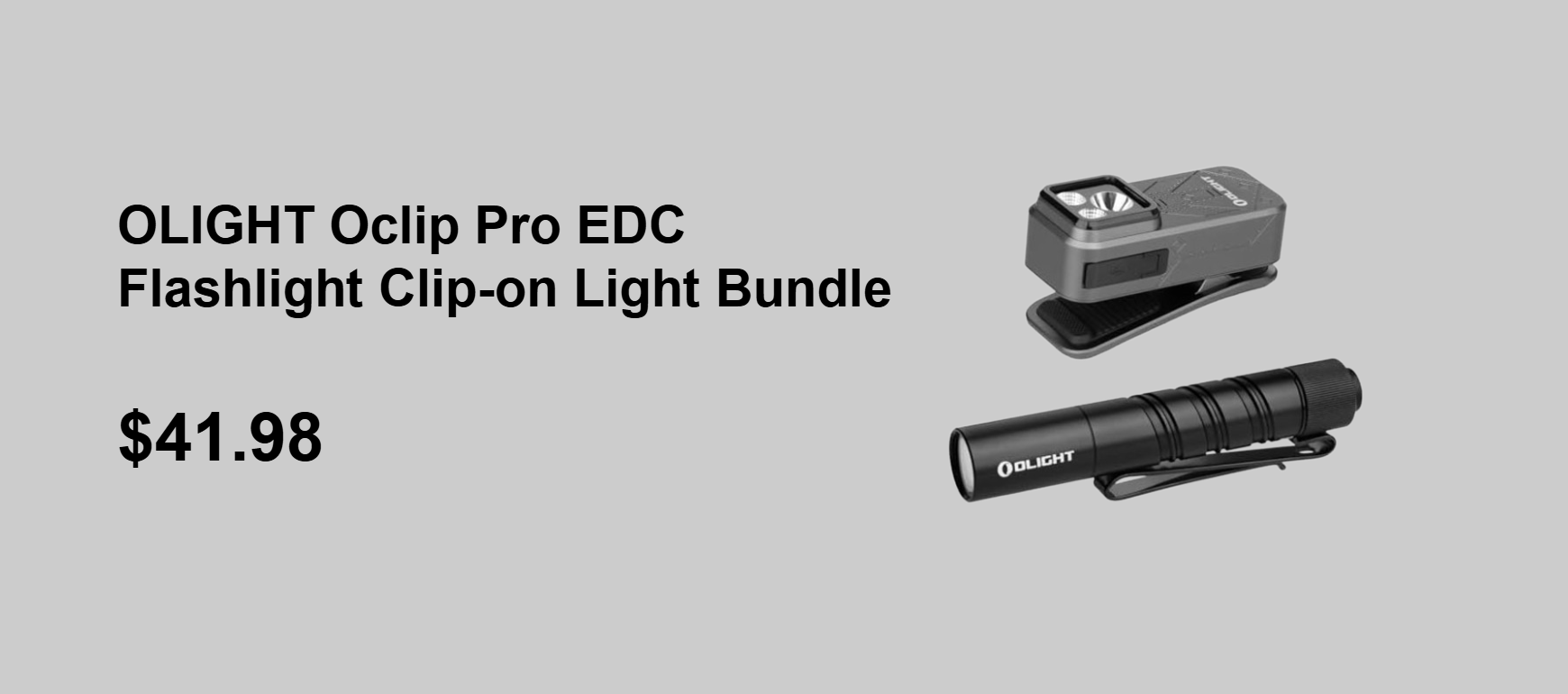 OLIGHT Oclip Pro EDC Flashlight Clip-on Light Bundle I3T 2 EOS Pocket EDC Flashlight